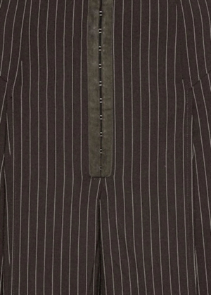 Pinstripe wide leg buks Chicory Coffee Comb. ROTATE By Birger Christensen 
